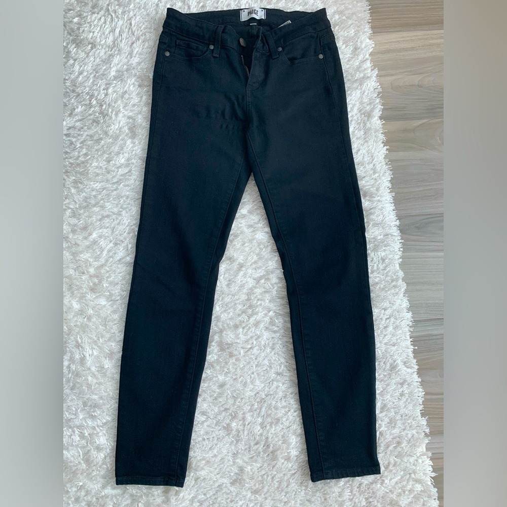 Paige Verdugo Crop dark black women’s jeans size 26